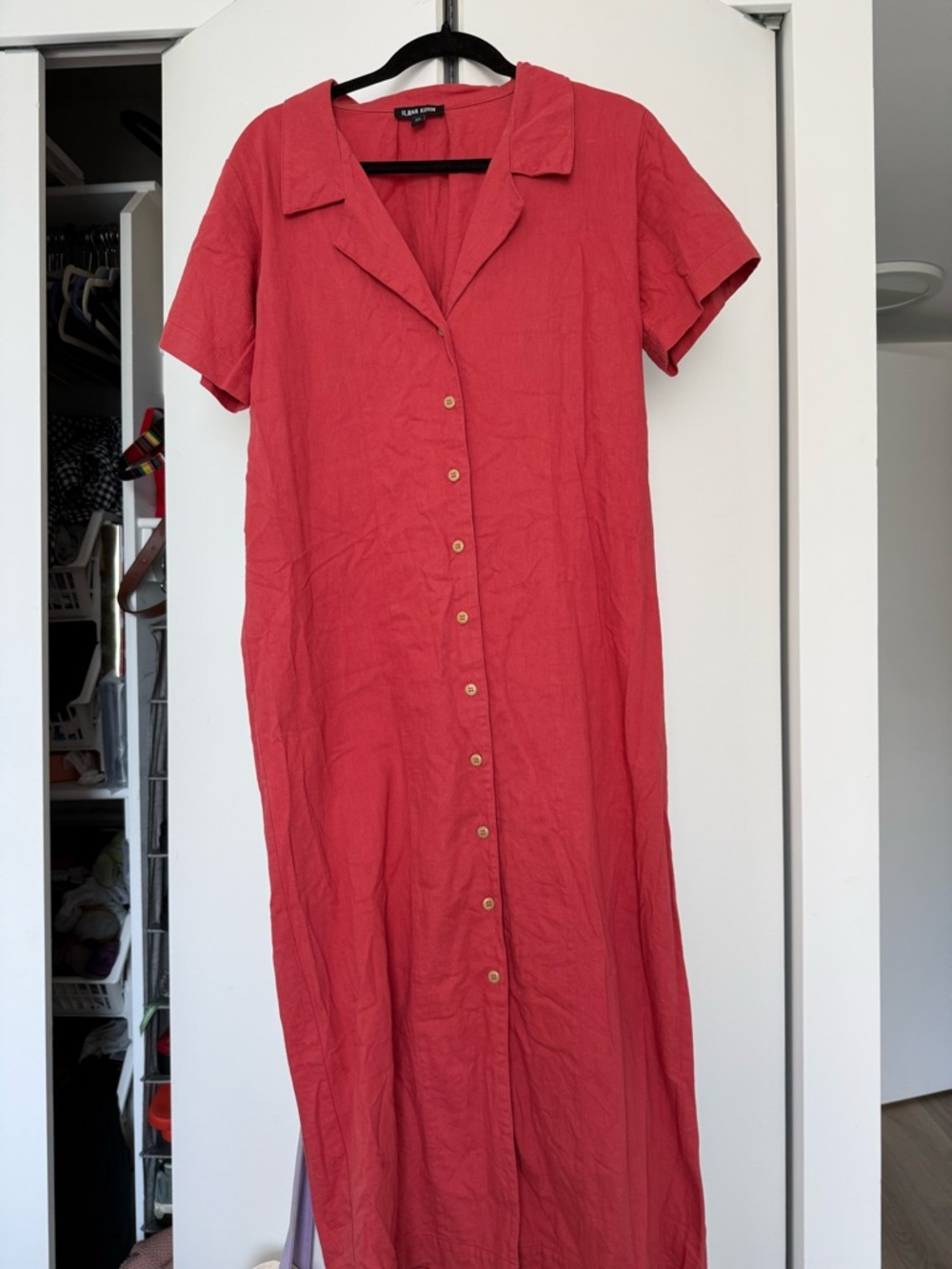 Ilana Kohn Teddy Dress in Cherry / XS / EUC 🍒